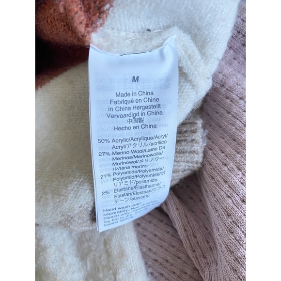 Madewell Kent Staunton Stripe Short Ex-Boyfriend Cardigan, size Medium - Picture 10 of 11